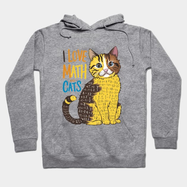 I love math and cats Hoodie by YolandaRoberts